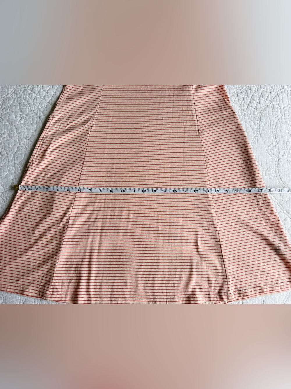 NWT Toad&Co Windmere Short Sleeve Dress Striped Coral Size Medium T-shirt Dress - Picture 9 of 12